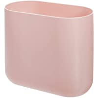 iDesign Cubo de basura para baño- papelera pequeña de plástico- bote de basura estrecho y sin tapa para baño- cocina y…